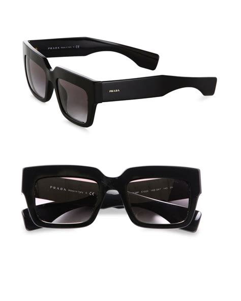 prada thick black sunglasses